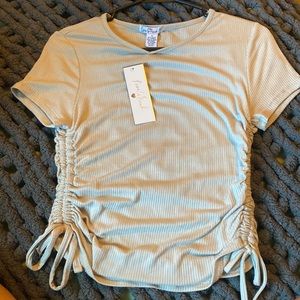 Size M, woman’s top(can be made crop top), Love Streak